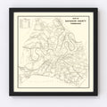 Vintage Map of Davidson County, Tennessee 1920