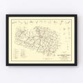Vintage Map of Williamson County, Tennessee 1959