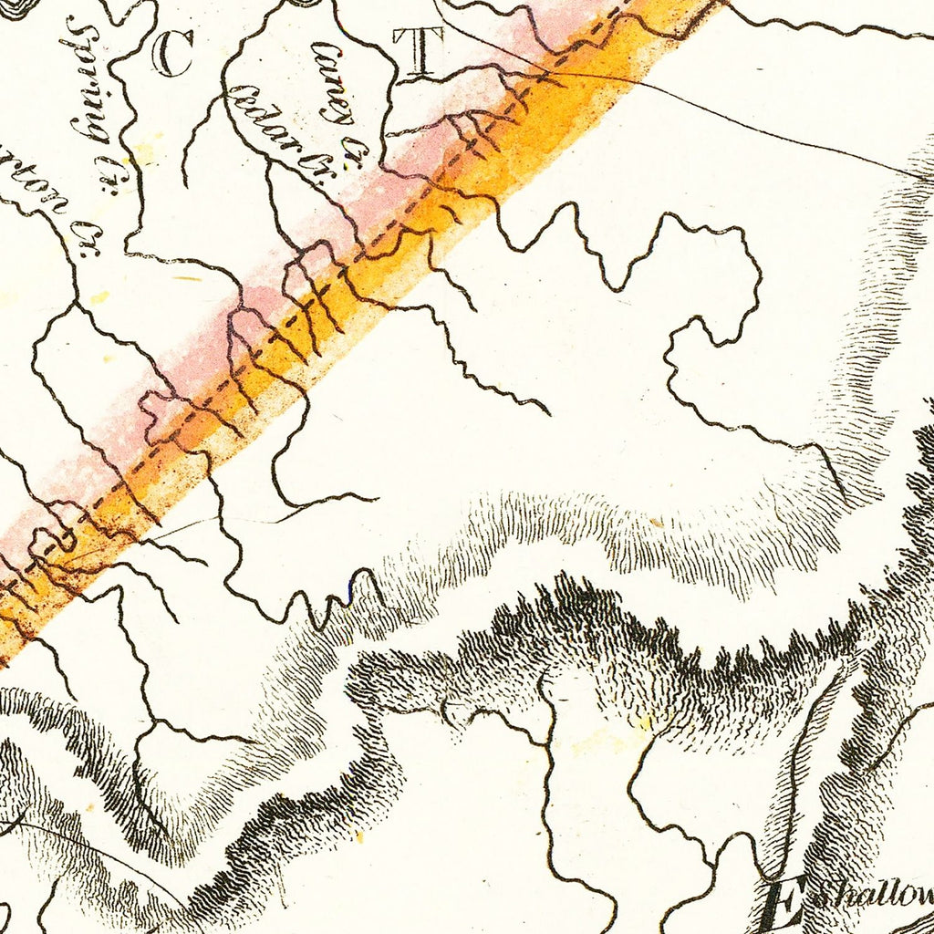 Vintage Map of Tennessee 1814