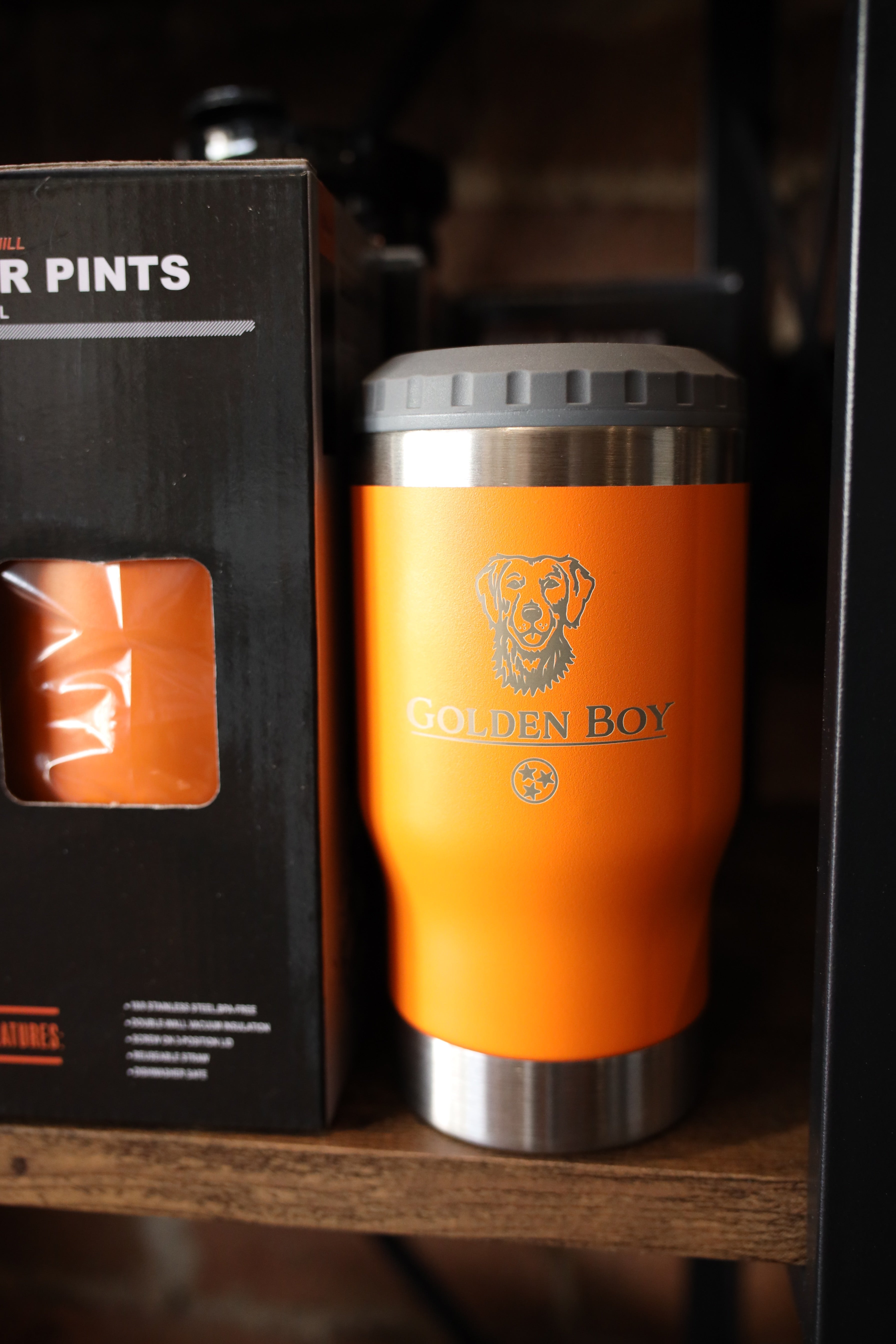 Golden Boy Goods - Branded Beer Pint Tumbler