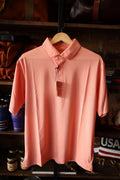 Onward Reserve - Hairline Stripe Performance Polo - Orange