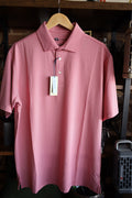 Onward Reserve - Hairline Stripe Performance Polo - Red