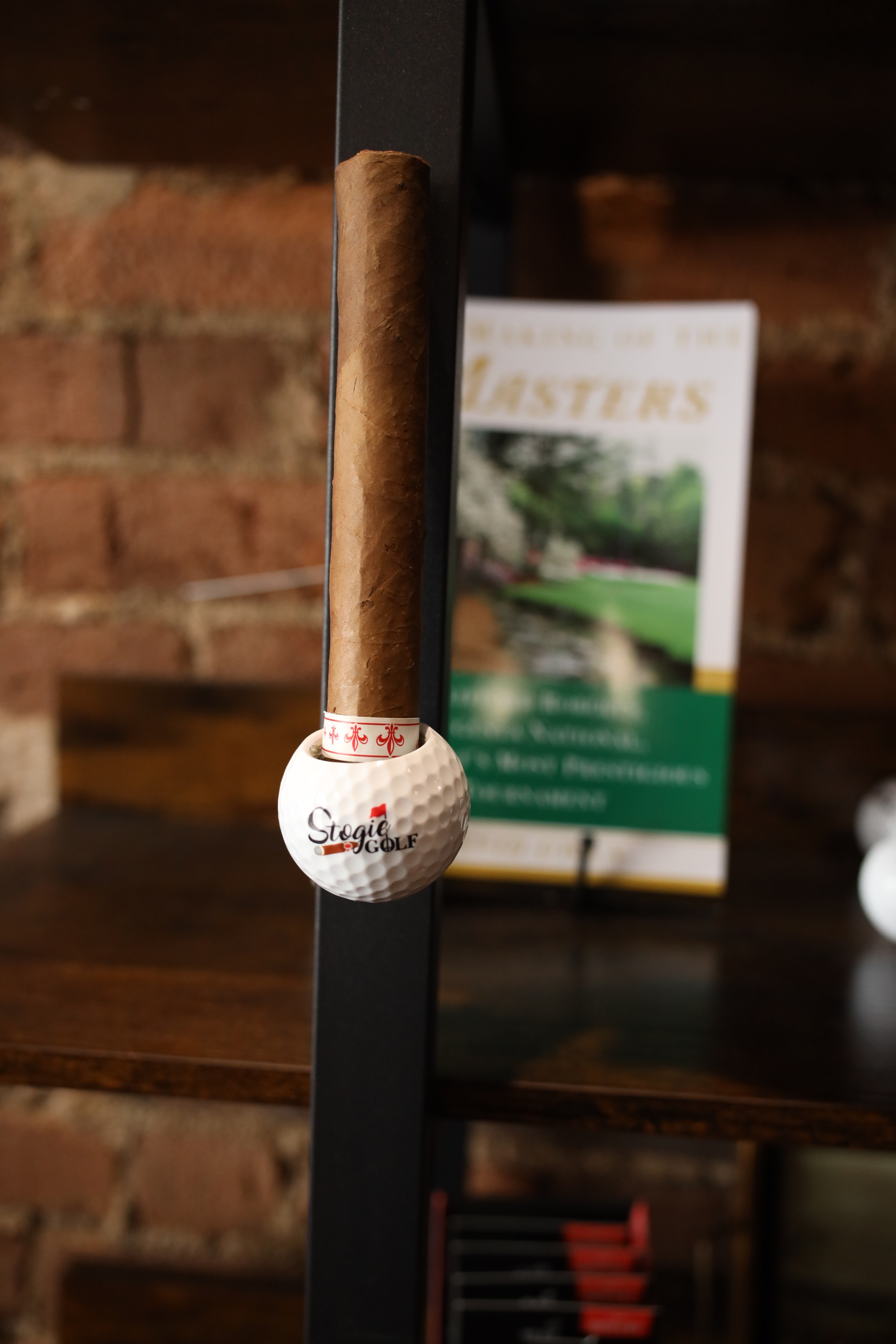 Golf Ball Cigar Holder