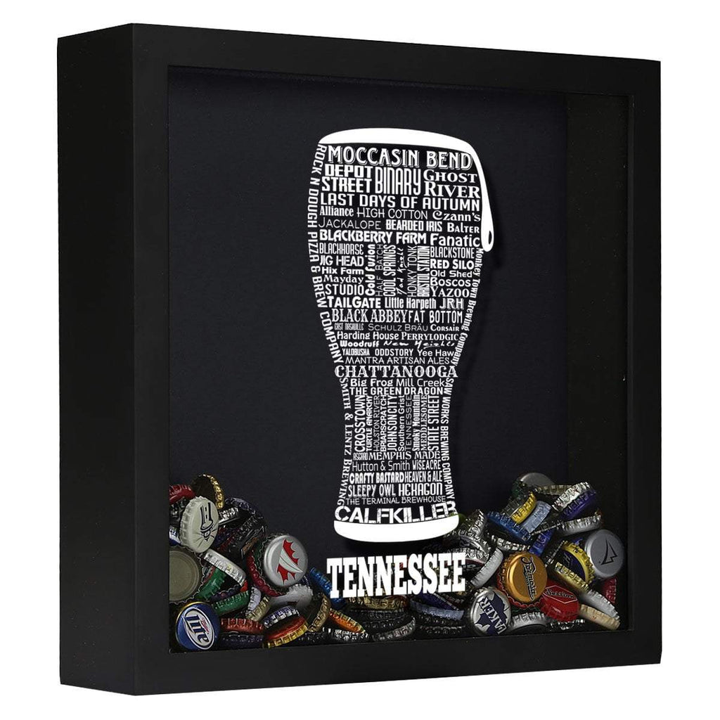 Tennessee Beer Typography Shadow Box