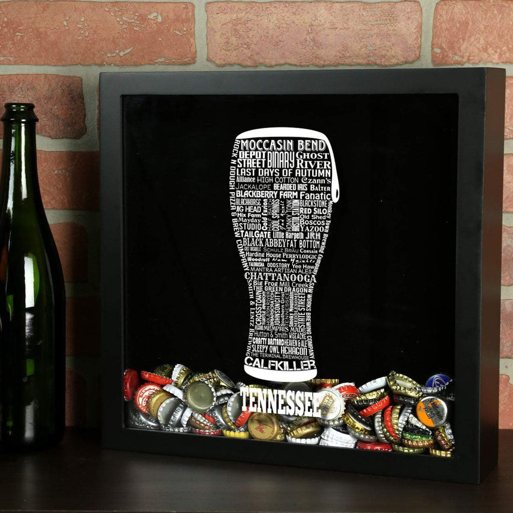 Tennessee Beer Typography Shadow Box