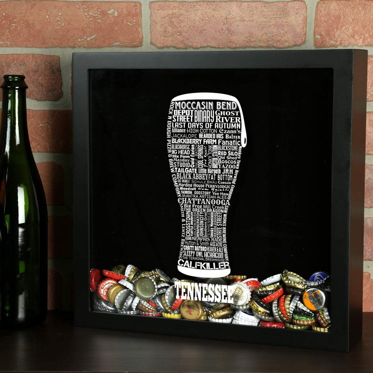 Tennessee Beer Typography Shadow Box