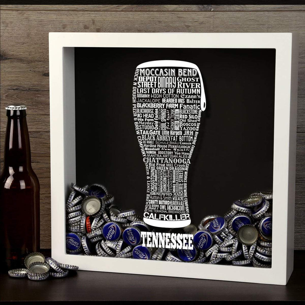 Tennessee Beer Typography Shadow Box