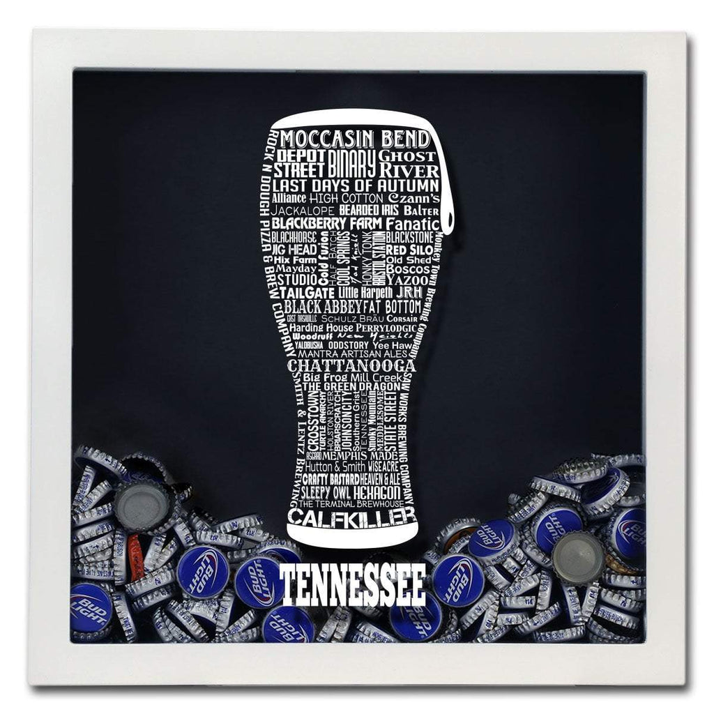 Tennessee Beer Typography Shadow Box