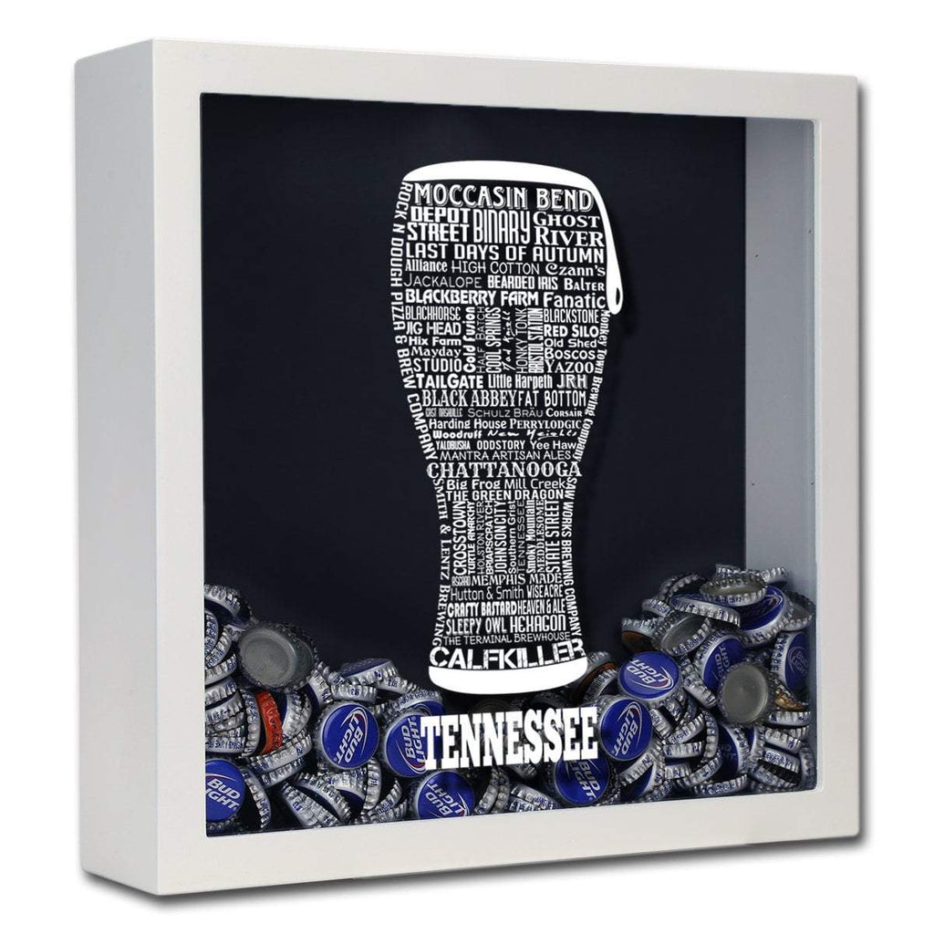 Tennessee Beer Typography Shadow Box