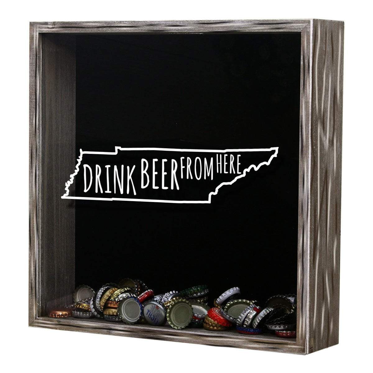 Tennessee Drink Beer From Here Beer Cap Shadow Box
