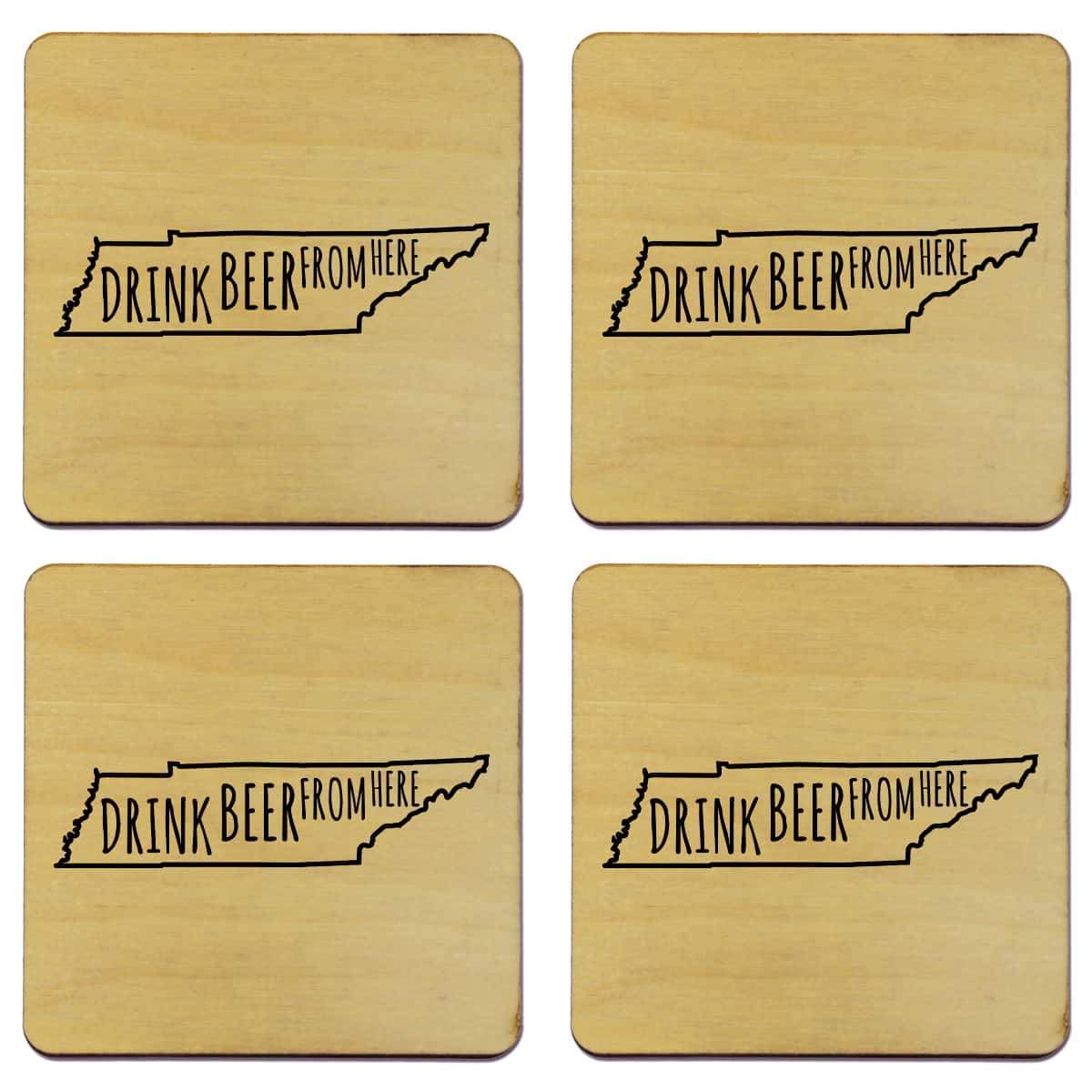 Tennessee Drink Beer From Here Coasters