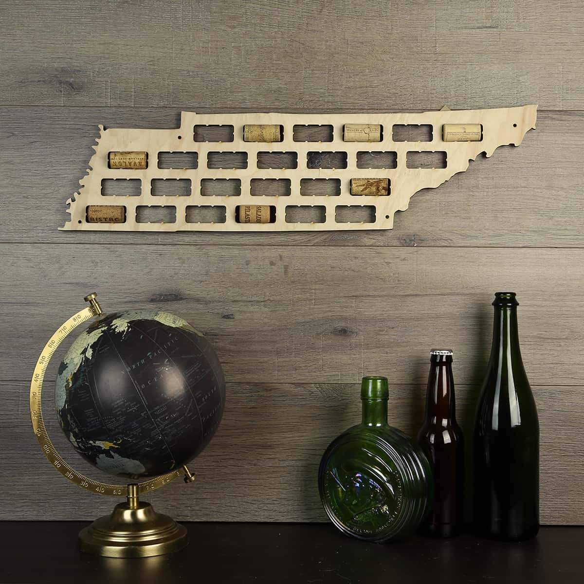 Tennessee Wine Cork Map